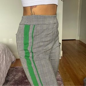 NWOT INC International Concepts Stretch Plaid Skinny Pants Size 2